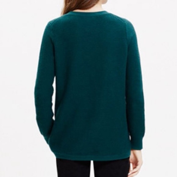 ♻️DONATED♻️ MADEWELL Long Sleeve Sweater Small Hunter Green Pullover G30 - Picture 5 of 6